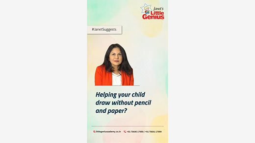 Helping your child draw without pencil and paper
